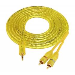 Kabel Mini Jack - 2*Cinch 5m Gold
